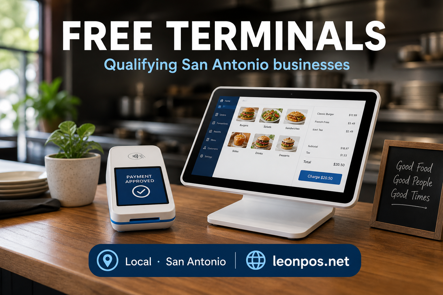 Free terminals for qualifying San Antonio businesses - LeonPOS
